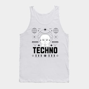 TECHNO  - Face The Tech (black) Tank Top